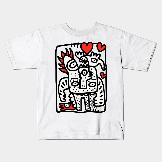 Spread Love Graffiti Art Kids T-Shirt by signorino